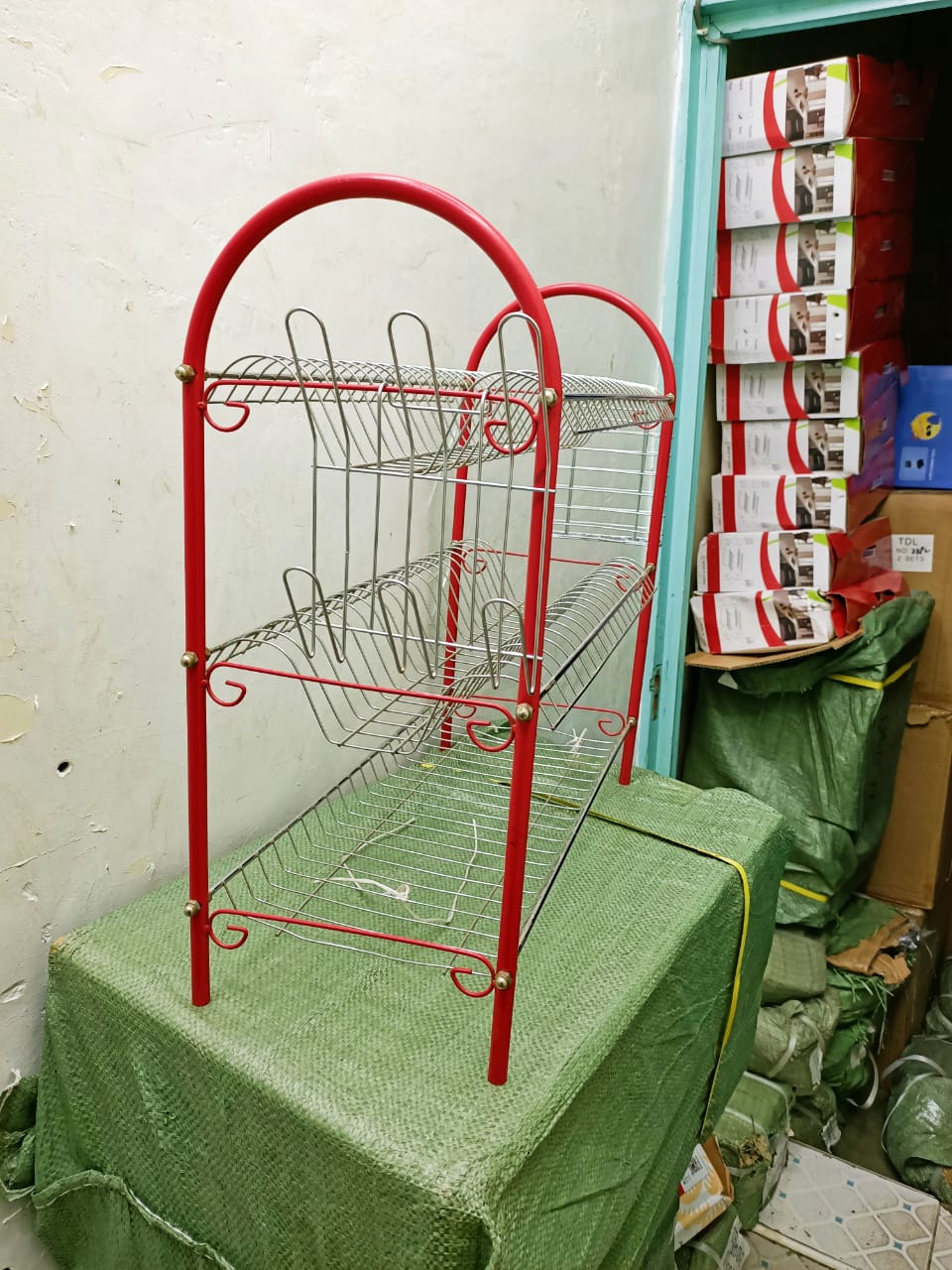 Strong 3 Tiers Stainless Steel Dish Drainer Rack