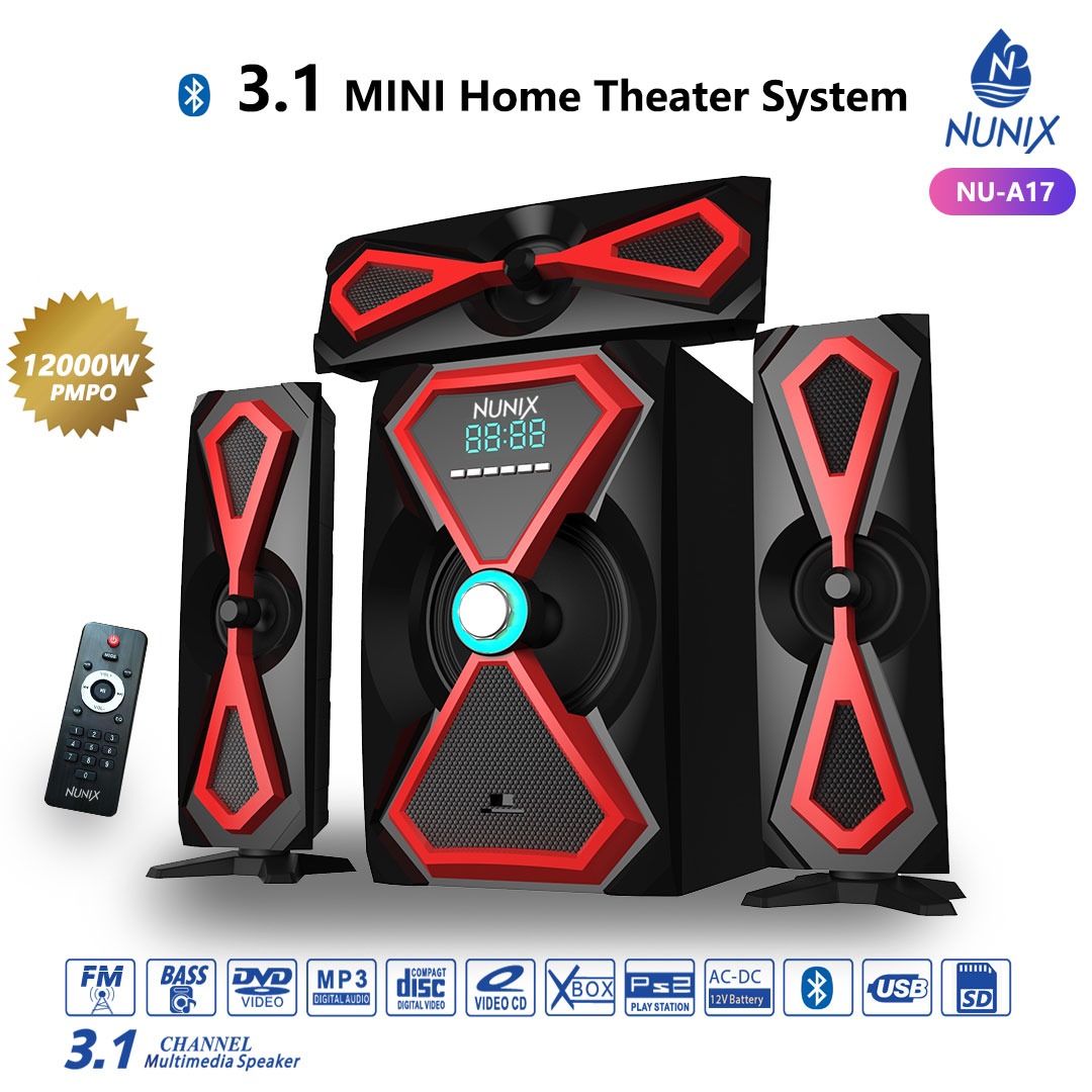 Nunix 12000W 3.1 Mini Home Theatre System