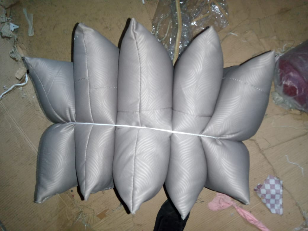 5 Pieces Back Rest Fibre Filled Throw Sofa Pillows With Cotton Cover