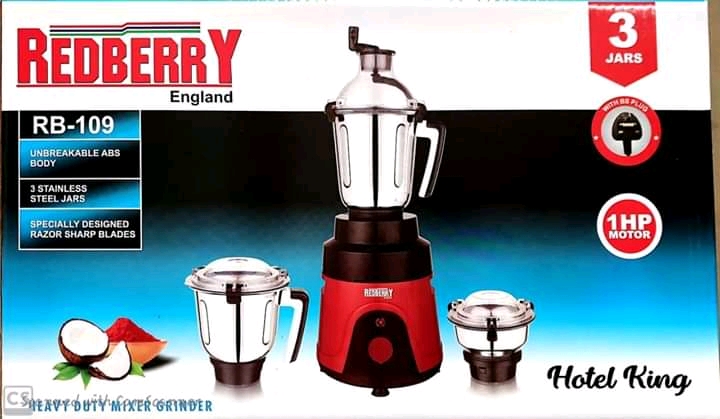 Redberry RB-109 3 In 1 Commercial Blender With Unbreakable Jugs