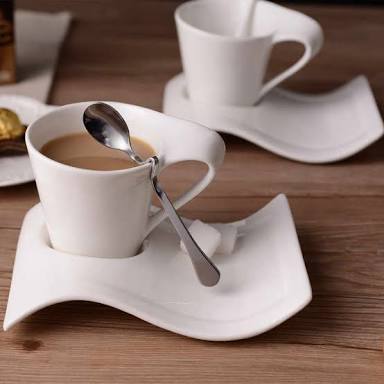 Porcelain Swagg 6 Pieces Cups + 6 Pieces Sourcers