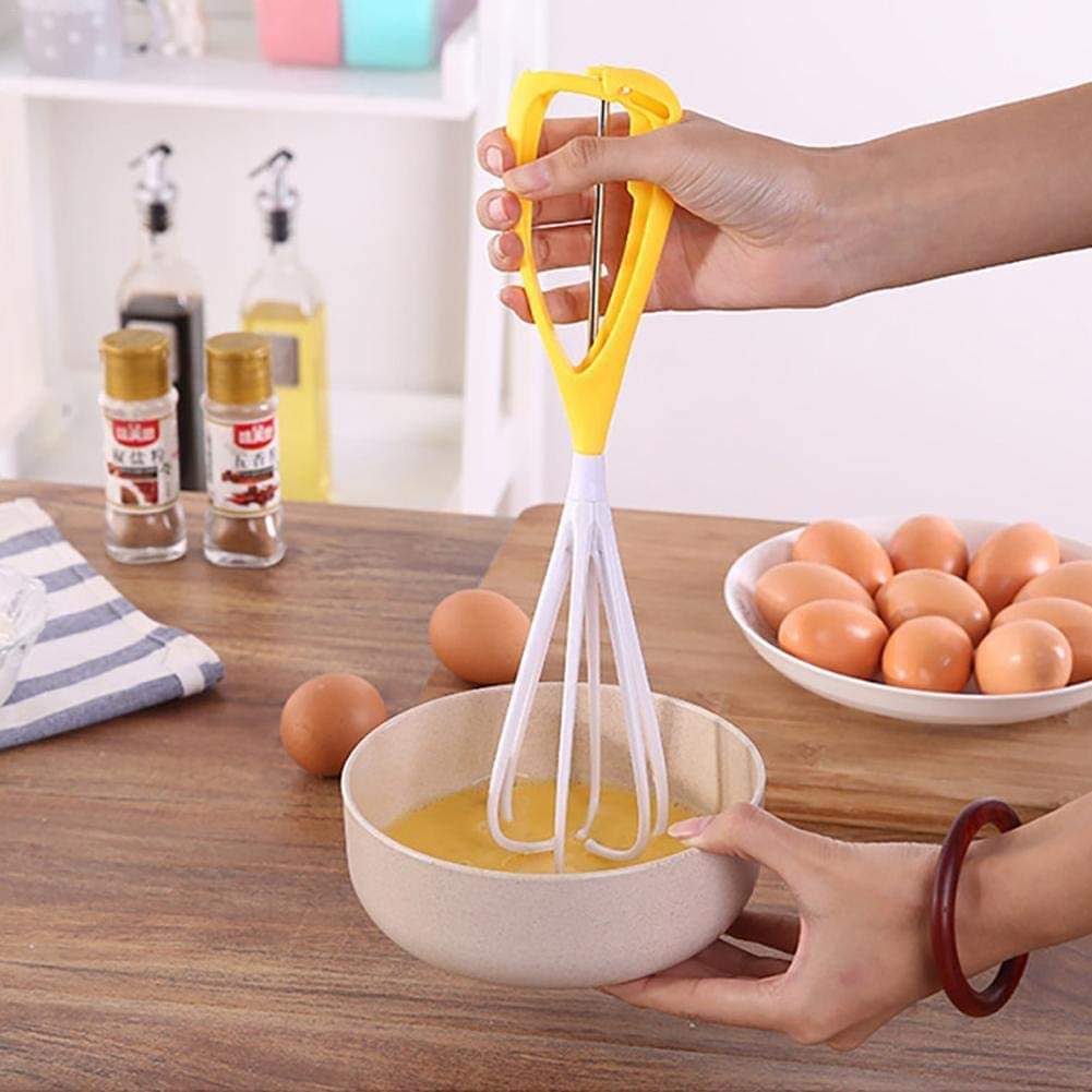 Manual Single Handed Mechanical Kitchen Whisk