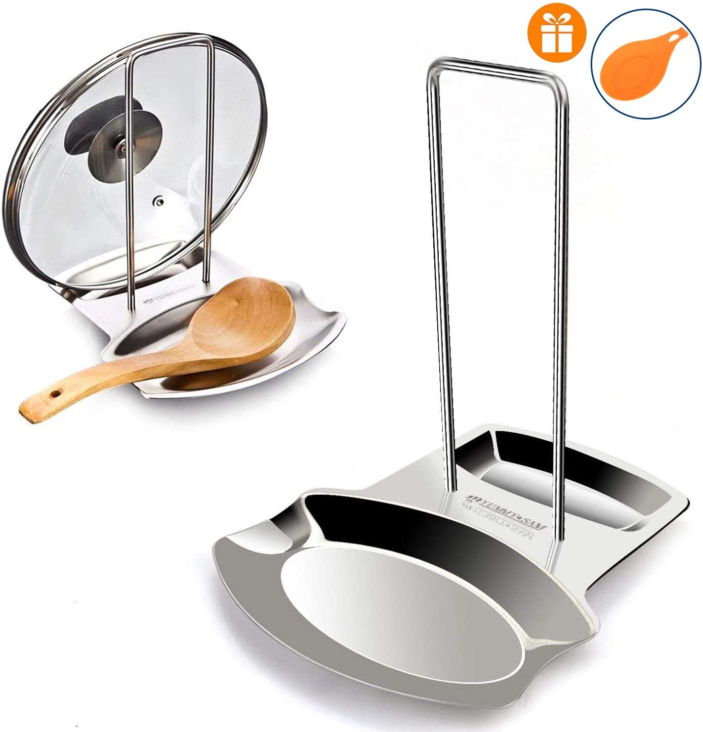 Stainless Steel Kitchen Spoon And Lid Rest