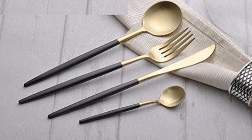 24 Pieces New Slim Design High Quality Golden Stainless Steel Kitchen Cutlery Set