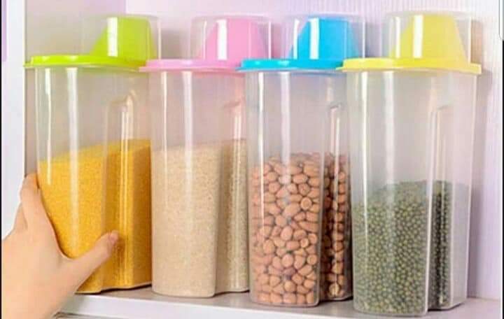 2.5 Litres Plastic Cereal Kitchen Containers