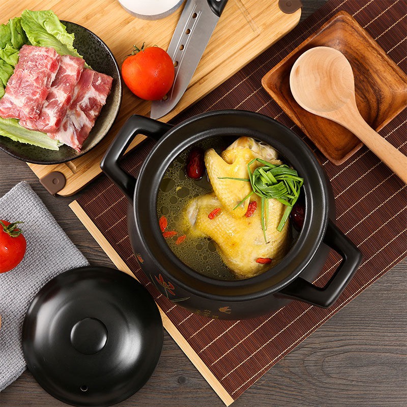 Porcelain Enameled Ceramic Cooking Pot