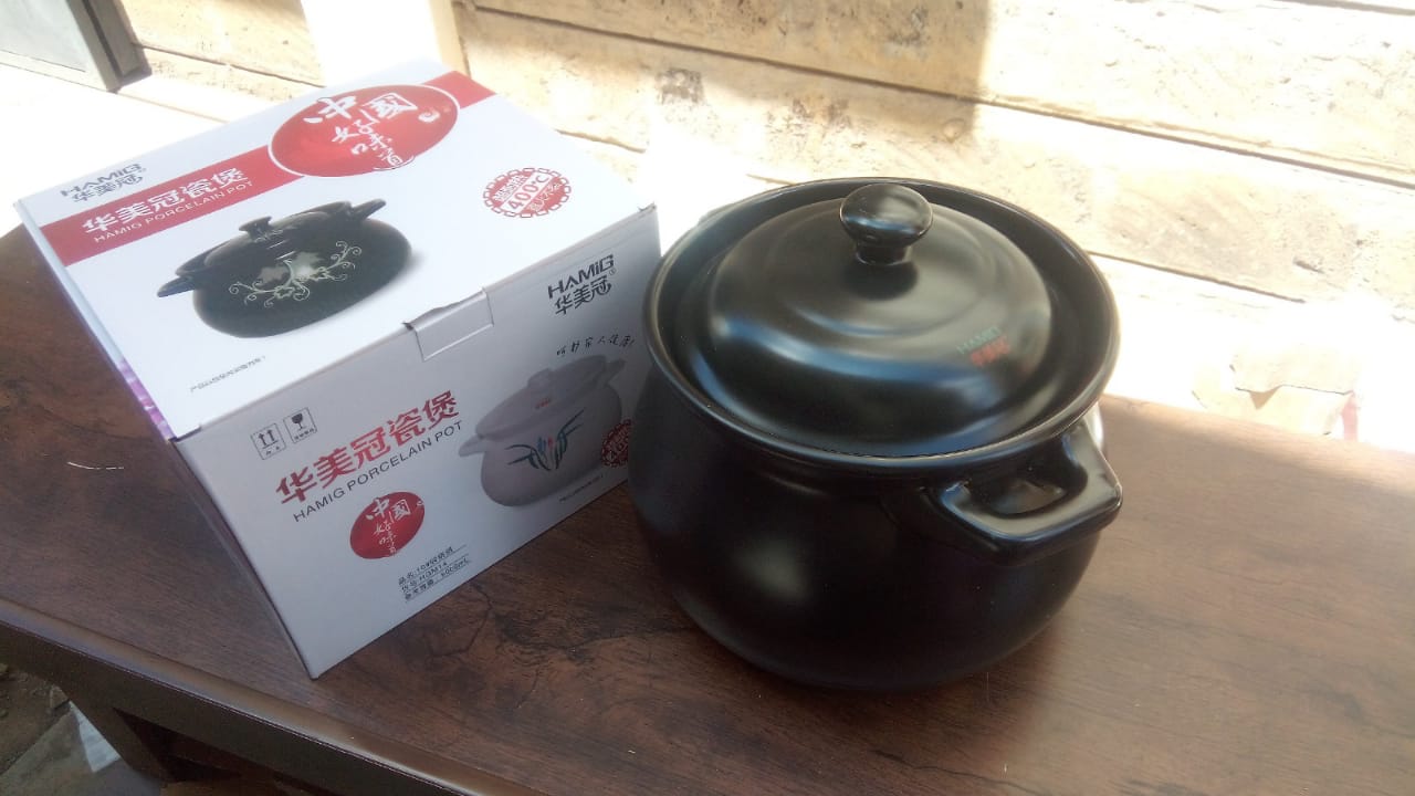 Porcelain Enameled Ceramic Cooking Pot