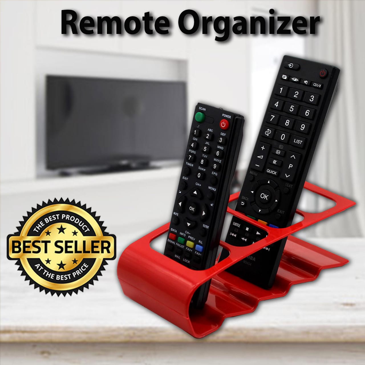 Metallic Remote Controller Holder/Organizer