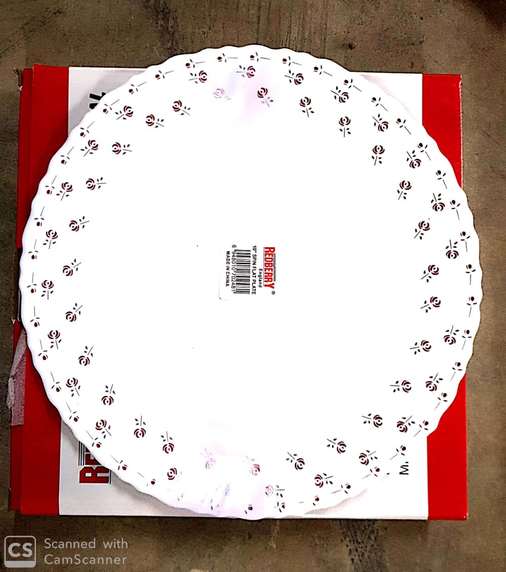 6 Pieces Redberry Ceramic Dinner Plates Set