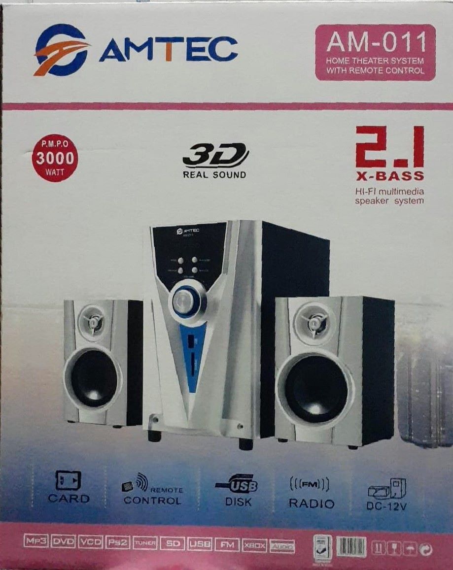 Amtec Am-011 3000W 2 In 1 3D Woofer/Speaker System