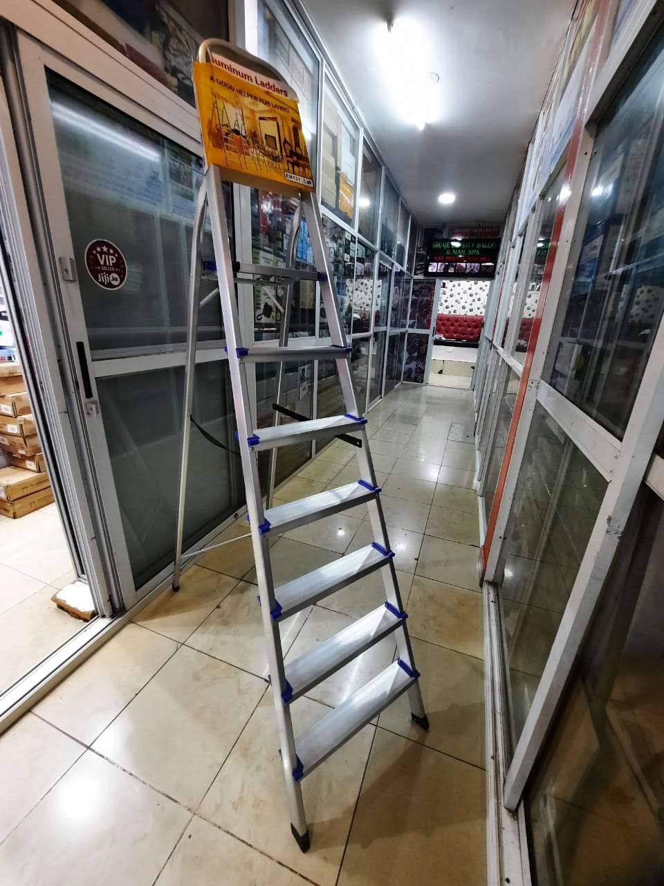 7 steps aluminium adjustable lander