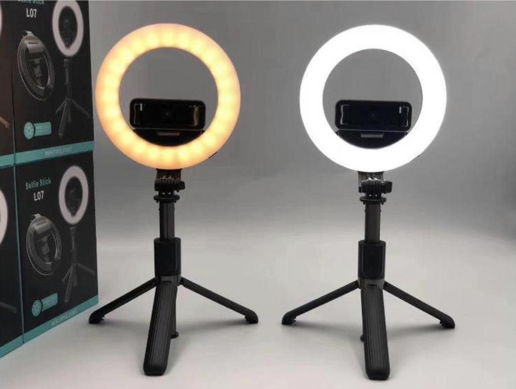 Round Ring light Tripod with udjastable stand