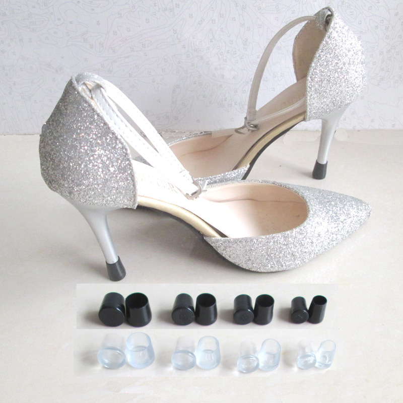 5 Pairs High Heel Stiletto Protector For Antiski Prevent Abrasion Silencing Round-heeled