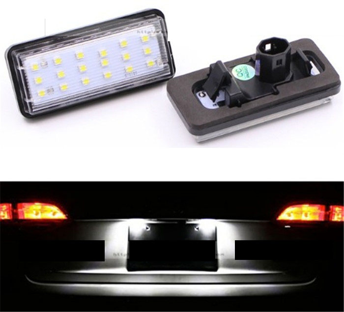 2x For Toyota Reiz Mark X 2004-2009 Car White License Plate Lights Lamps LED Sets Left Right