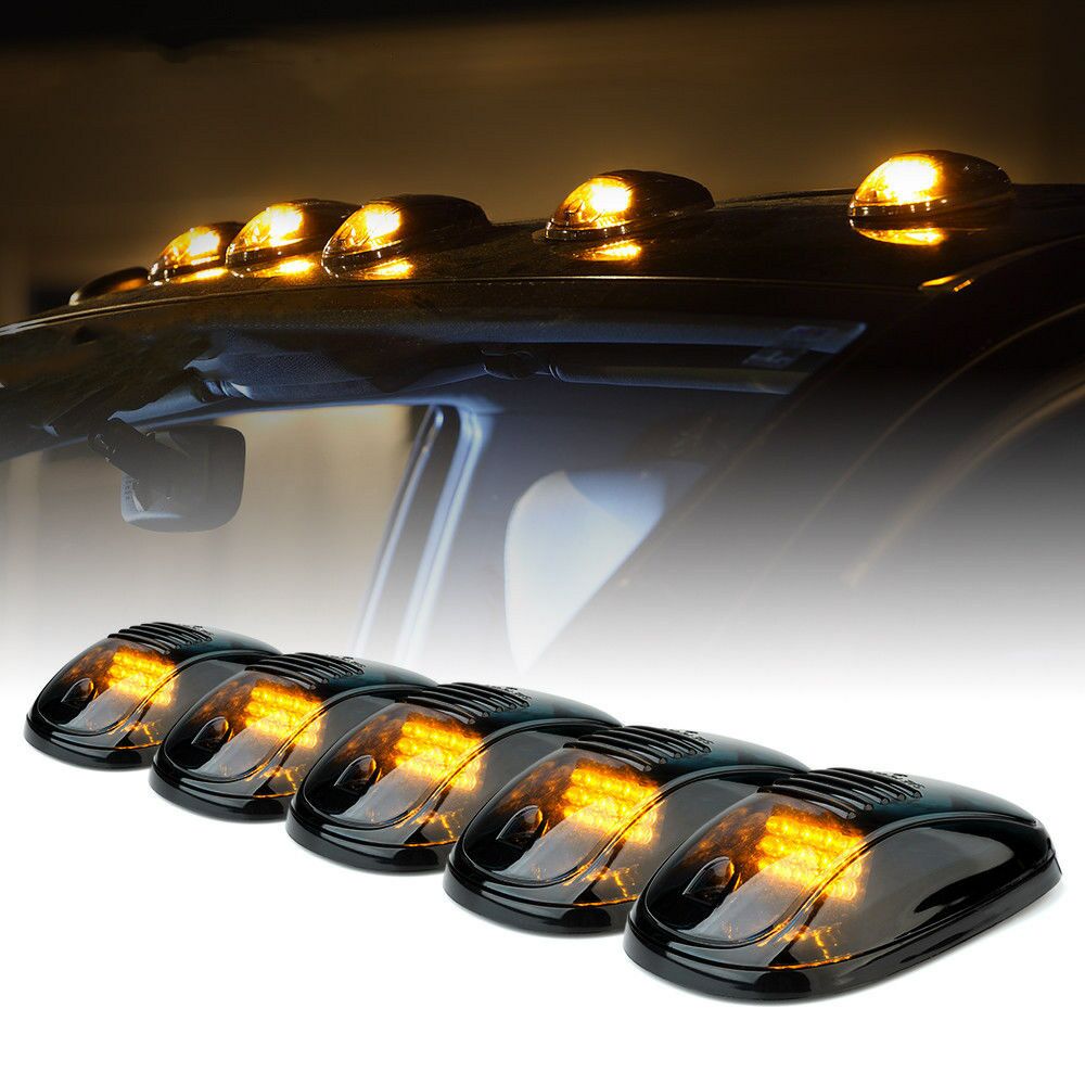 5X For Toyota FJ Cruiser 2007-2017 Car Front Marker Roof Yellow Led Light Lamp