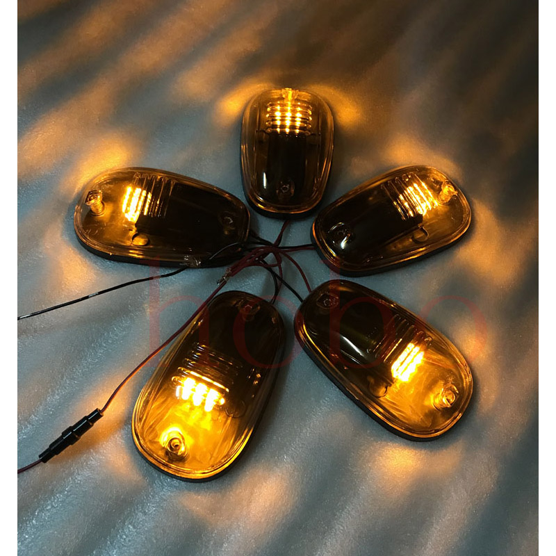 5X For Toyota FJ Cruiser 2007-2017 Car Front Marker Roof Yellow Led Light Lamp