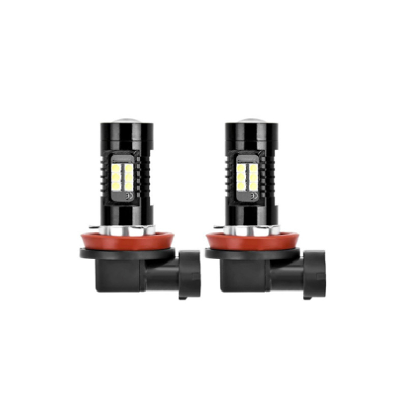 2X H11 3030 21SMD  21 LED Car Fog Light Headlight Day Running Driving Lamp Bulb White 12V 21W