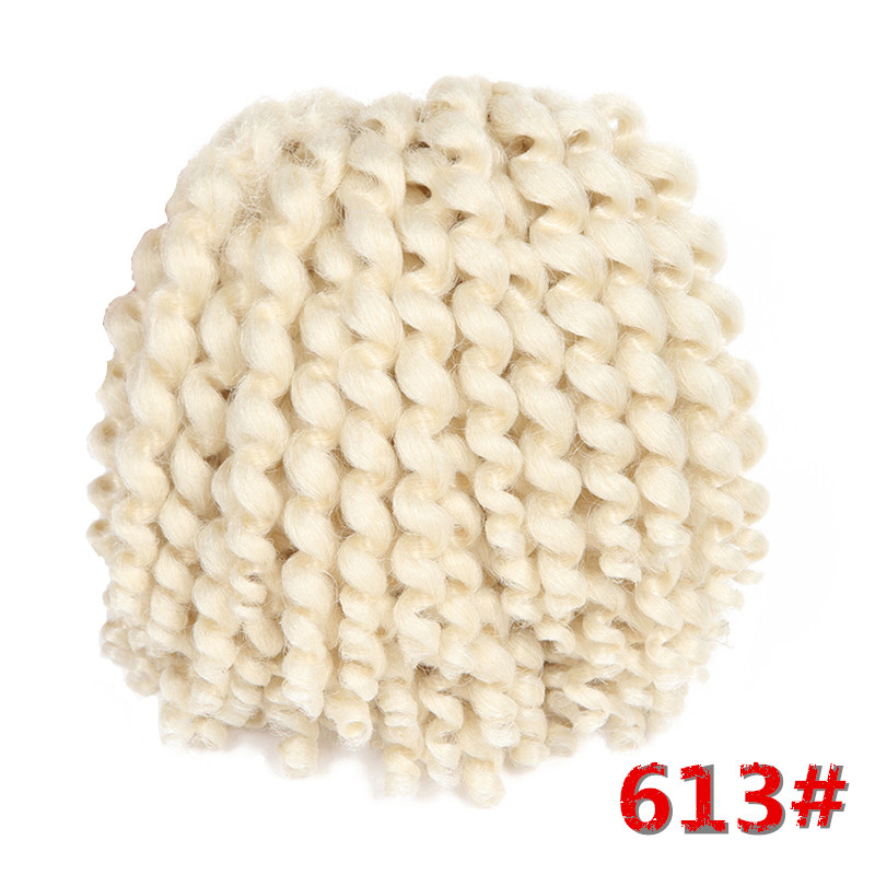 Jumpy Wand Curl  8&quot; 22 strands Jamaican Bounce Synthetic Braiding Hair Extension Crochet Braid Hair