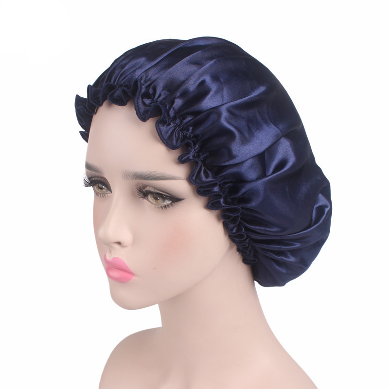 Satin Lace Hat Night Sleep Hair Styling Cap Hair  Sleeping Night cap  Hair Styling Accessories