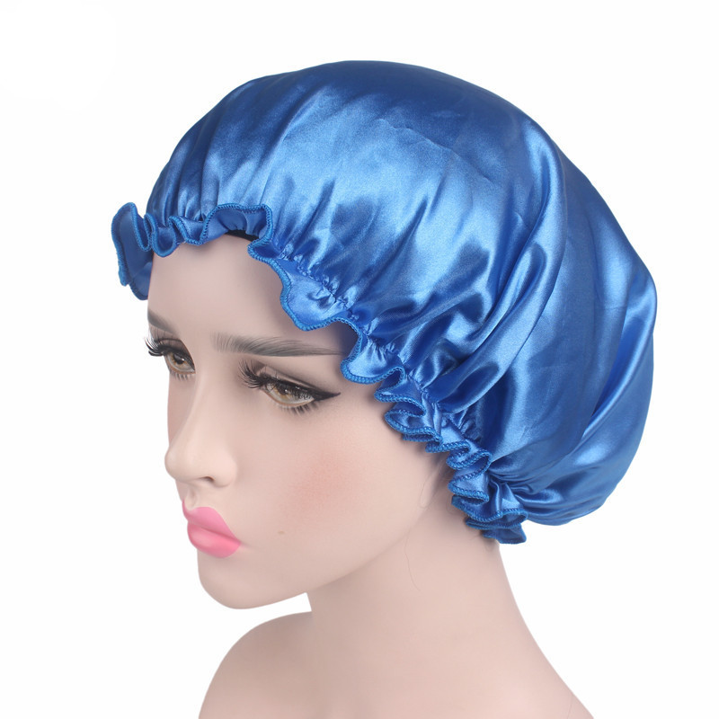 Satin Lace Hat Night Sleep Hair Styling Cap Hair  Sleeping Night cap  Hair Styling Accessories