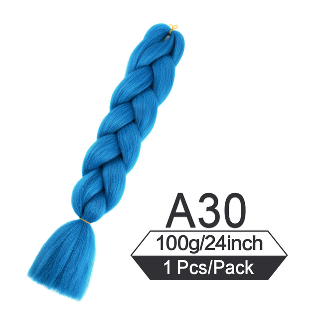 Black Red Silver  Colored Jumbo Braids Hair Extension Heat Resistant Fiber Synthetic Braiding Hair
