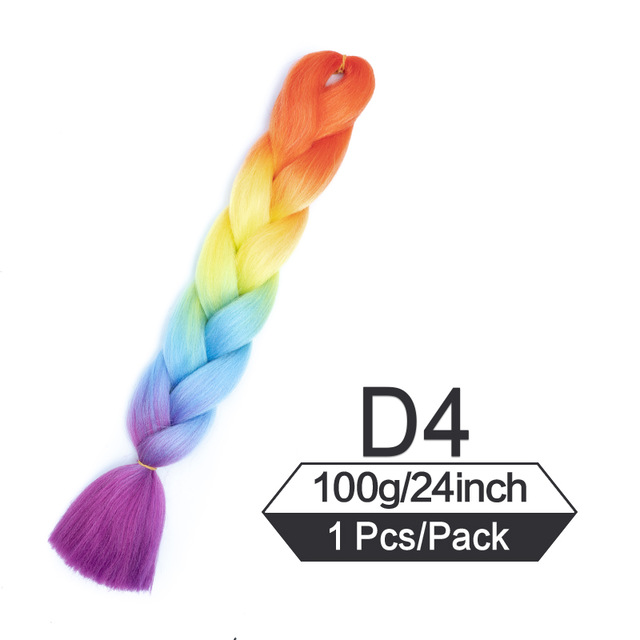 24 inch Jumbo Braiding Hair Afro Ombre Synthetic Crochet Hair Extension  Box Twist Braids Dreadlocks