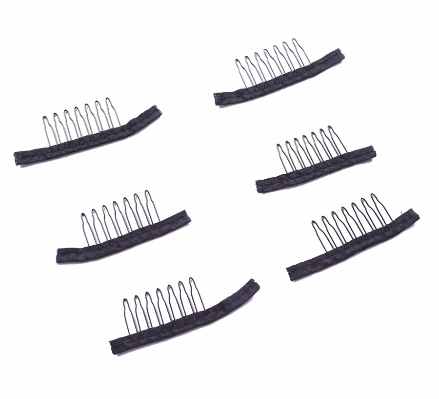 ood Quality Back wig Comb for Making Wigs For Clip in Human Hair Extensions 7-Teeth Hair Extension