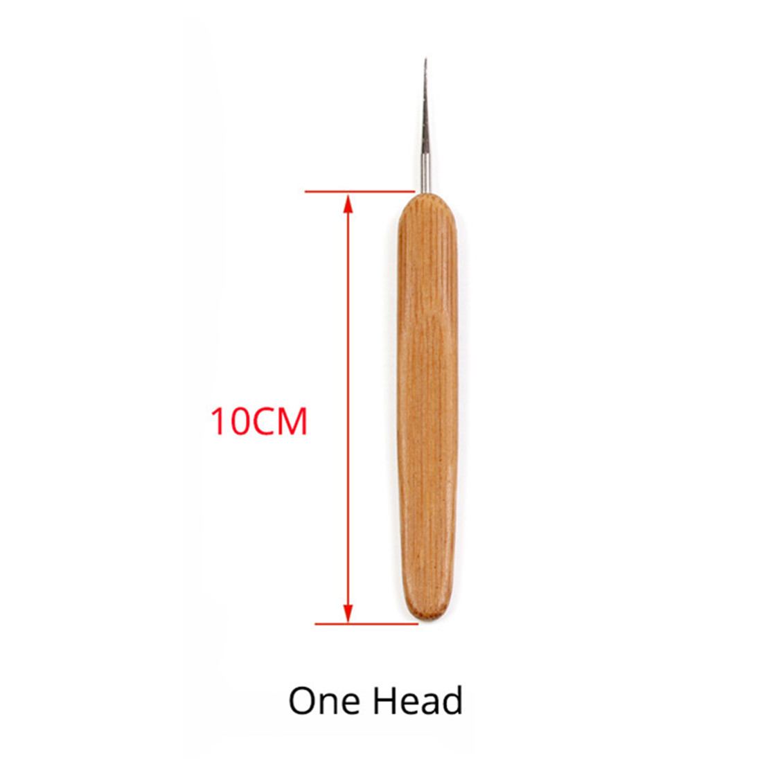 Crochet Hook For Dreadlocks Wig Needle 1/2/3 Hook Needle Hair Extension Tool Braider  Bamboo Needle