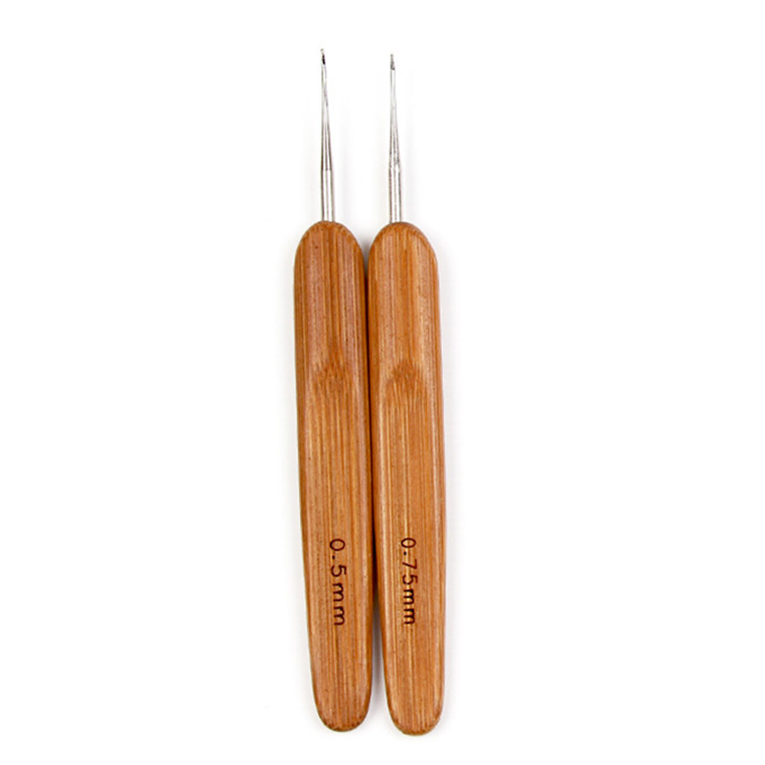 Crochet Hook For Dreadlocks Wig Needle 1/2/3 Hook Needle Hair Extension Tool Braider  Bamboo Needle