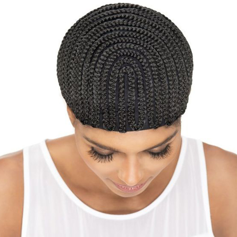 Crochet Wig Cap Easy Sew In Cornrow Wig Cap For Making Wigs Stretching Super Cornrow Cap Black