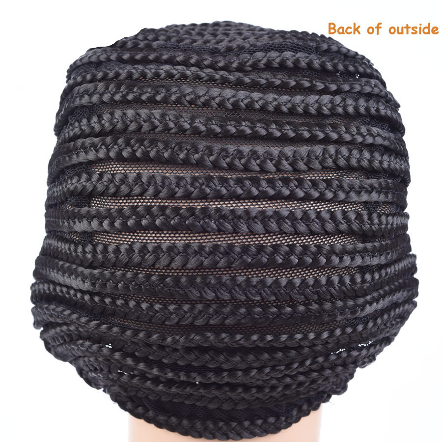 Crochet Wig Cap Easy Sew In Cornrow Wig Cap For Making Wigs Stretching Super Cornrow Cap Black