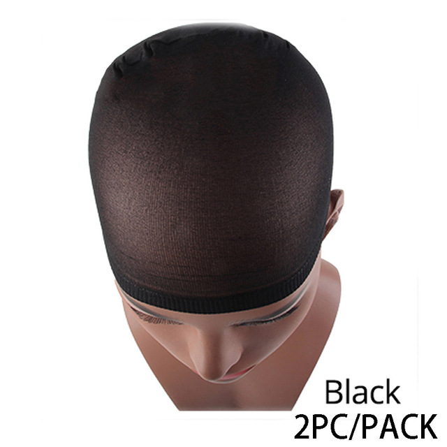 2Pcs/Pack Hair Weaving Hair Net Elasticity Stocking Caps For Making Wigs Polyester Liner Hair Cap