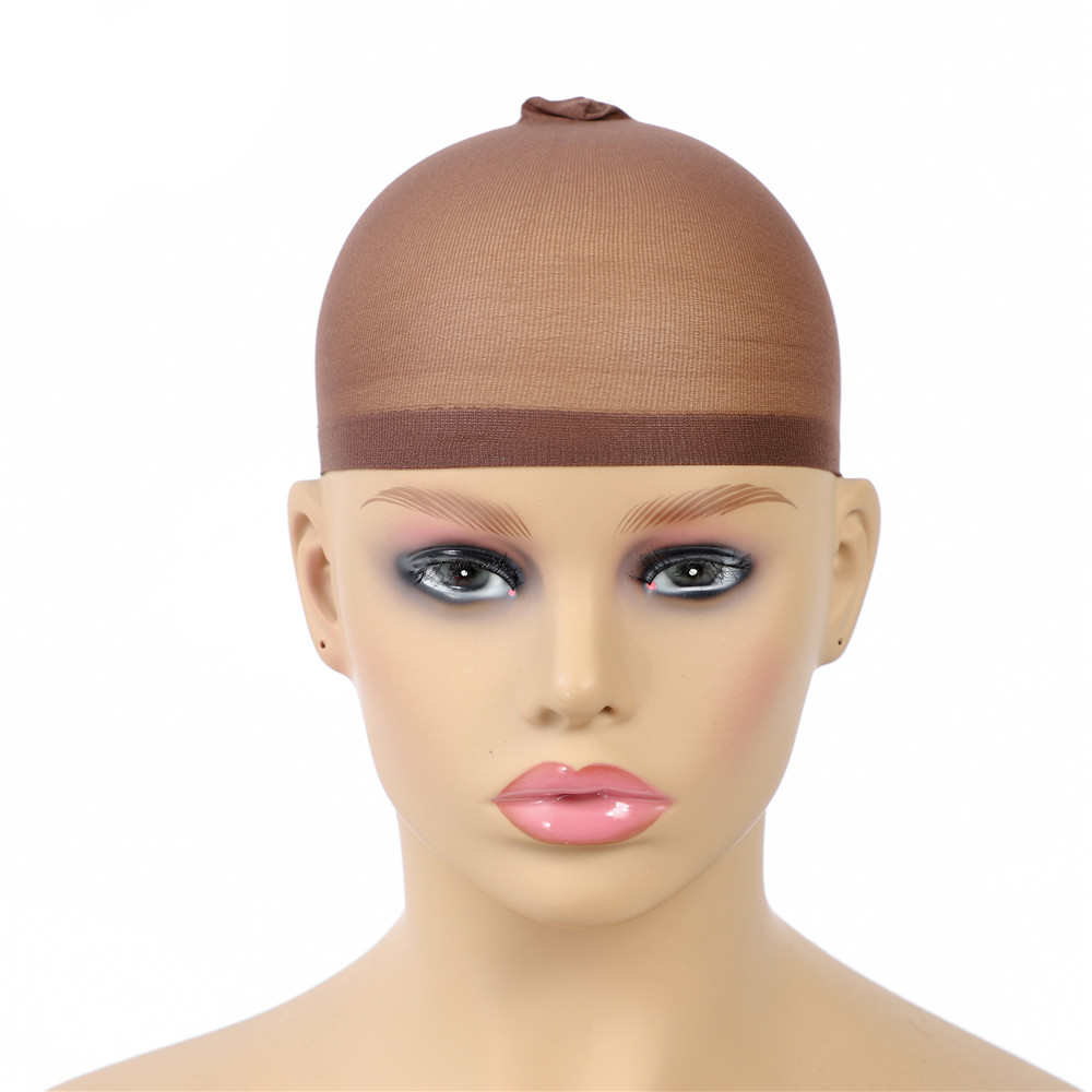 2Pcs/Pack Hair Weaving Hair Net Elasticity Stocking Caps For Making Wigs Polyester Liner Hair Cap