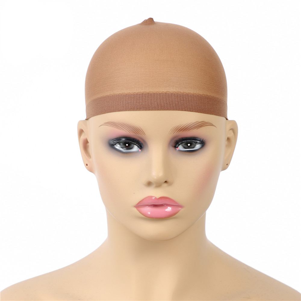 2Pcs/Pack Hair Weaving Hair Net Elasticity Stocking Caps For Making Wigs Polyester Liner Hair Cap