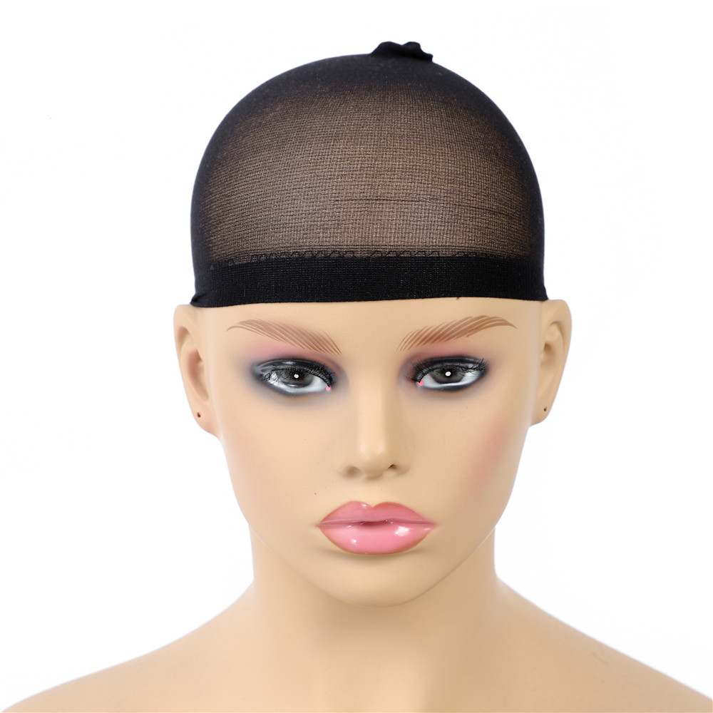 2Pcs/Pack Hair Weaving Hair Net Elasticity Stocking Caps For Making Wigs Polyester Liner Hair Cap