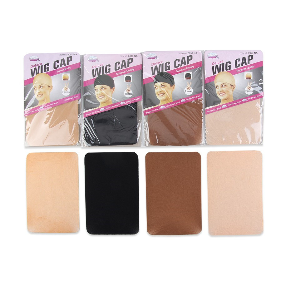 2Pcs/Pack Hair Weaving Hair Net Elasticity Stocking Caps For Making Wigs Polyester Liner Hair Cap