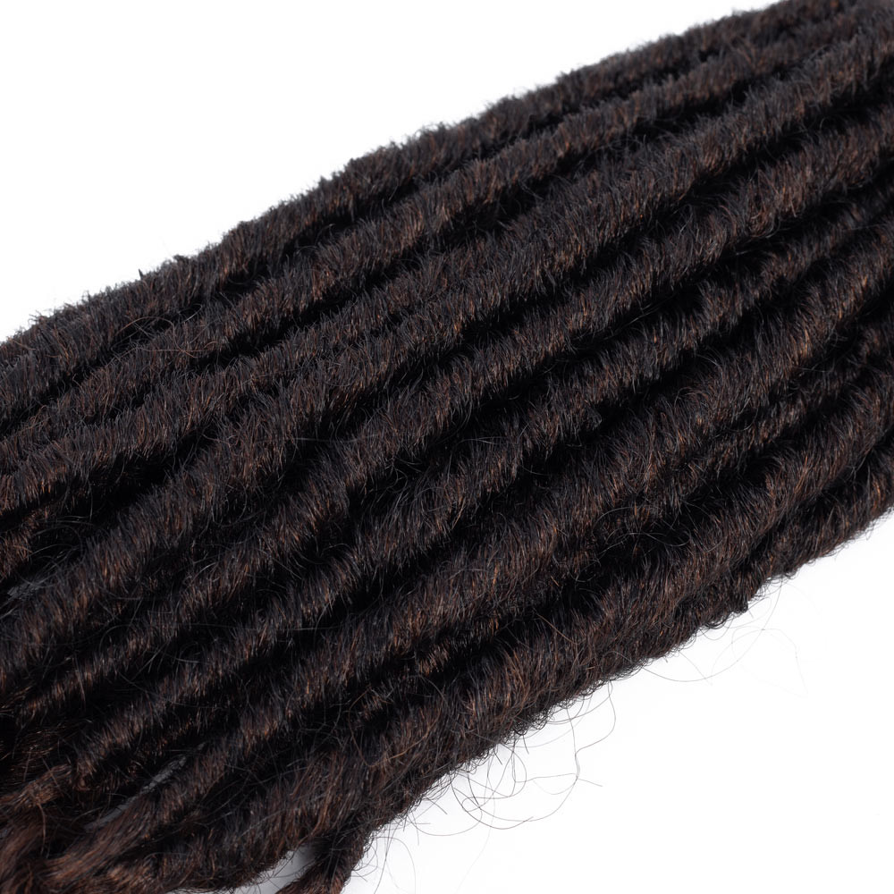 Faux Locs Crochet Braids Soft Natural Synthetic Hair Extension 24Stands/Pack Goddess Faux Locks Hair