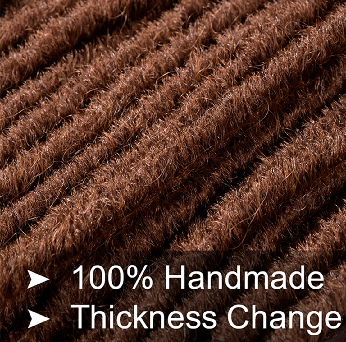 Faux Locs Crochet Braids Soft Natural Synthetic Hair Extension 24Stands/Pack Goddess Faux Locks Hair