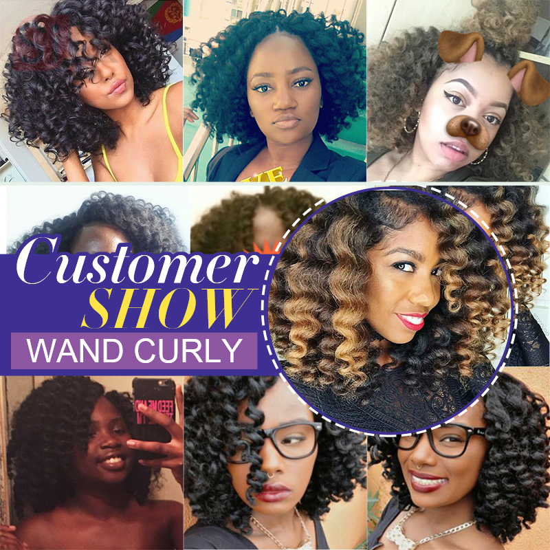 Jumpy Wand Curl  8&quot; 22 strands Jamaican Bounce Synthetic Braiding Hair Extension Crochet Braid Hair