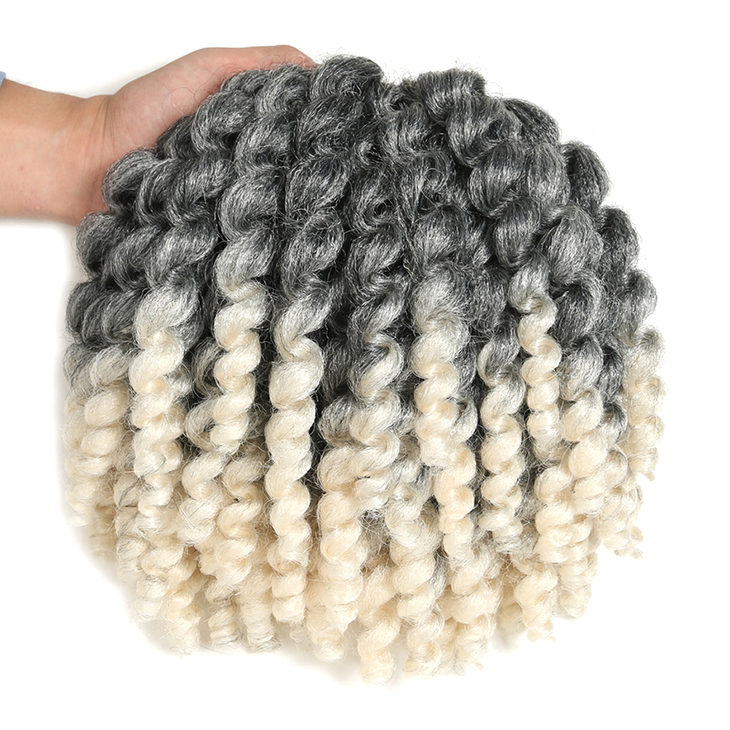 Jumpy Wand Curl  8&quot; 22 strands Jamaican Bounce Synthetic Braiding Hair Extension Crochet Braid Hair