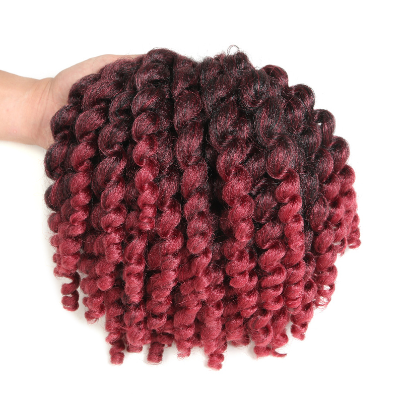 Jumpy Wand Curl  8&quot; 22 strands Jamaican Bounce Synthetic Braiding Hair Extension Crochet Braid Hair