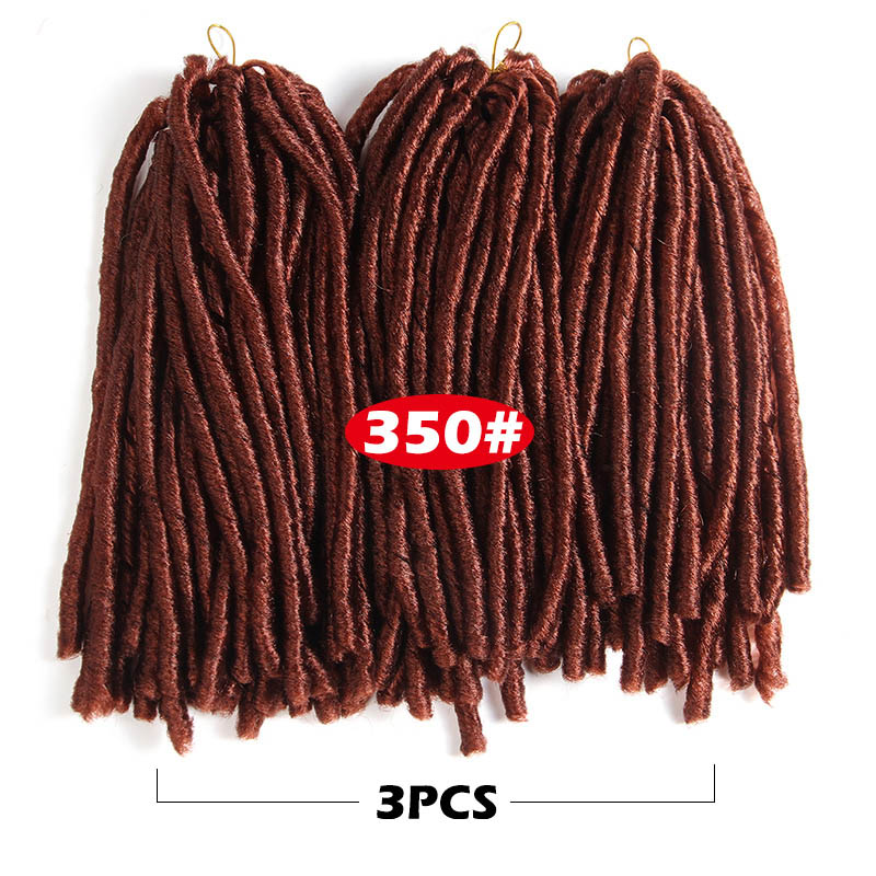 Soft Dreadlocks Crochet Braids 14 inches Synthetic Braiding Hair 30 Roots Crochet Hair Extensions