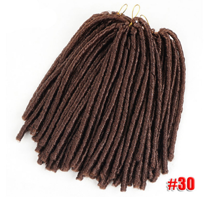 Soft Dreadlocks Crochet Braids 14 inches Synthetic Braiding Hair 30 Roots Crochet Hair Extensions