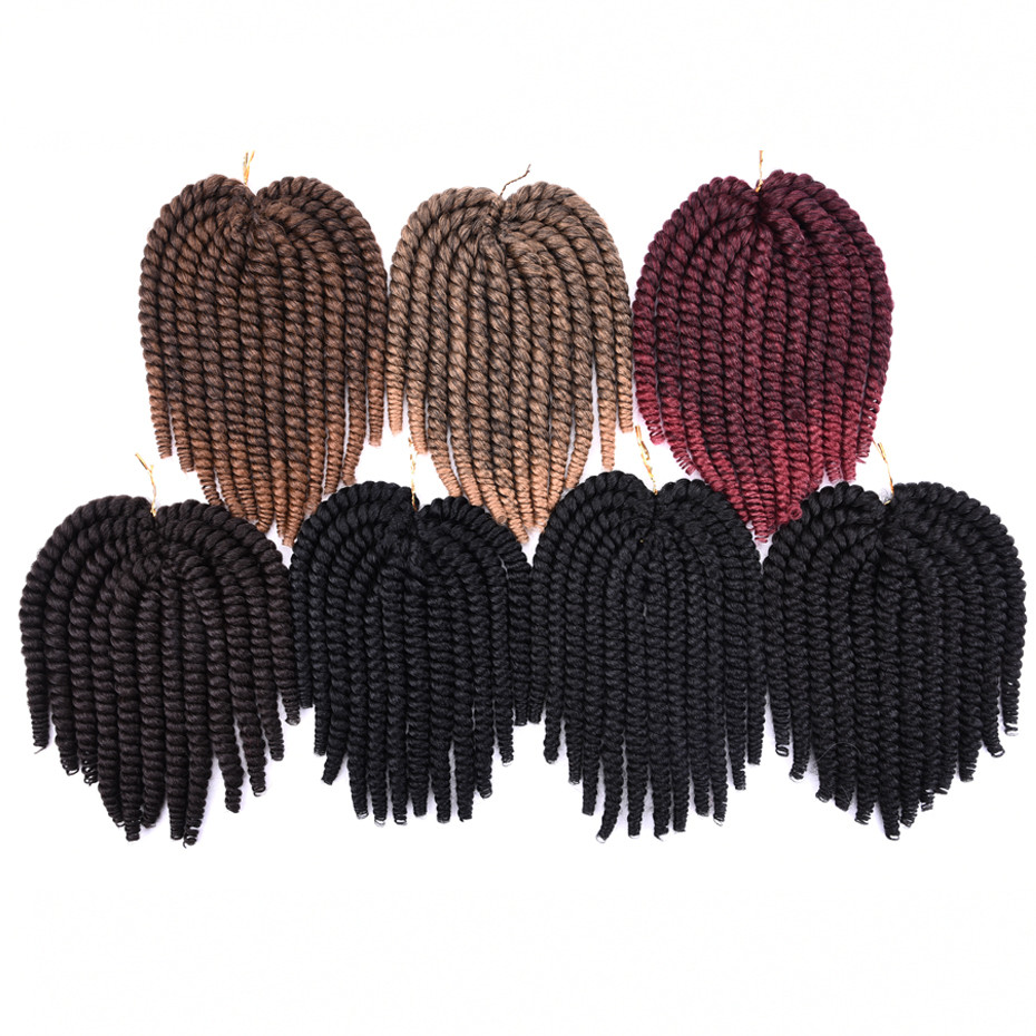 Havana Mambo Twist Crochet Hair Crochet  Synthetic Hair Extension For Braids Ombre Braiding Hair