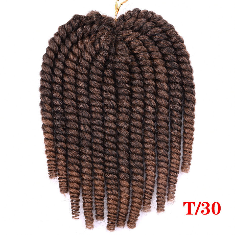 Havana Mambo Twist Crochet Hair Crochet  Synthetic Hair Extension For Braids Ombre Braiding Hair