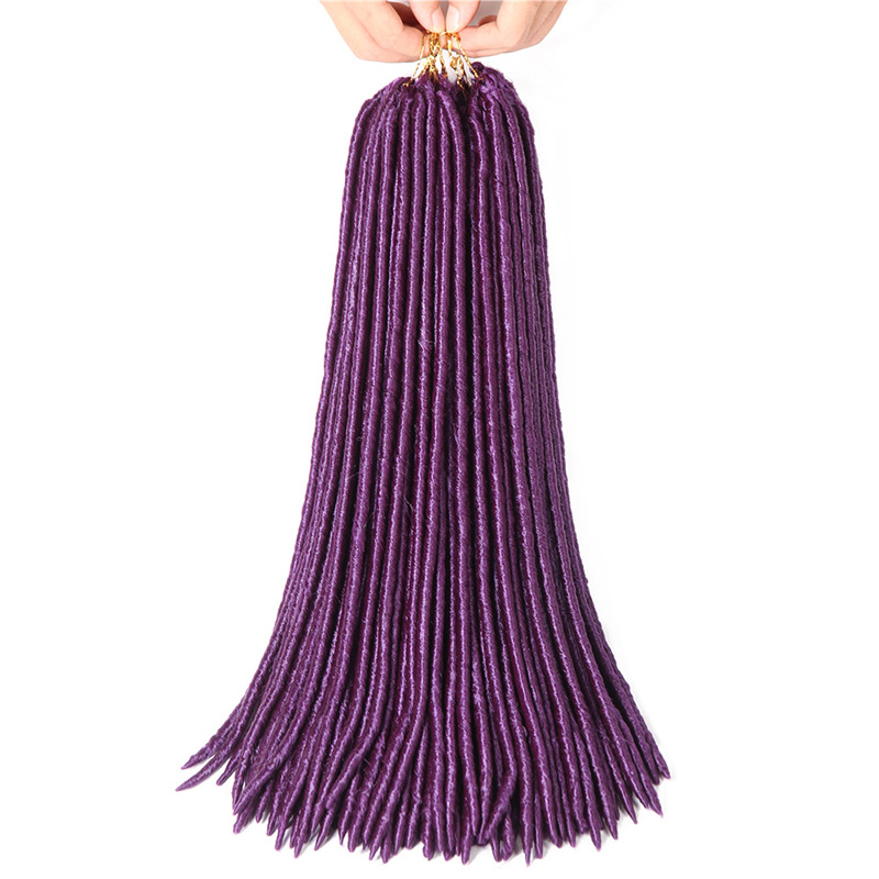 Faux Locs Crochet Hair Braiding Hair Extensions Soft Dreadlocks Crotchet Braids Synthetic Hair
