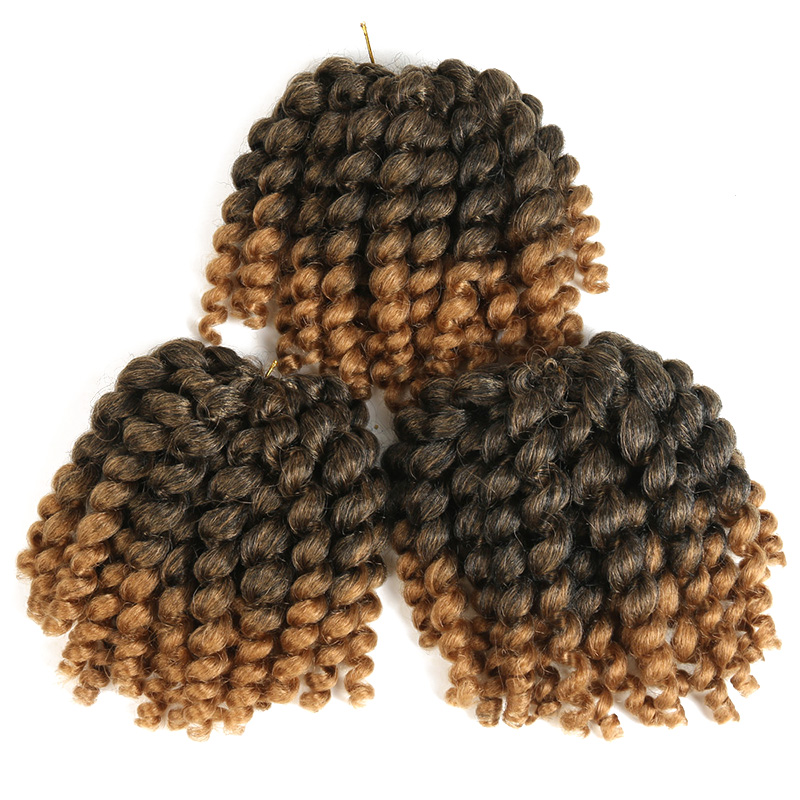 Ombre Jumpy Wand Crochet Braids Jamaican Bounce Curl Crochet Hair Synthetic Braiding Hair Extensions