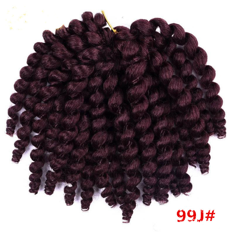 Ombre Jumpy Wand Crochet Braids Jamaican Bounce Curl Crochet Hair Synthetic Braiding Hair Extensions