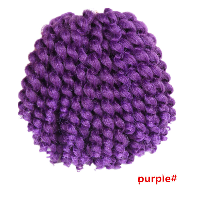 Ombre Jumpy Wand Crochet Braids Jamaican Bounce Curl Crochet Hair Synthetic Braiding Hair Extensions