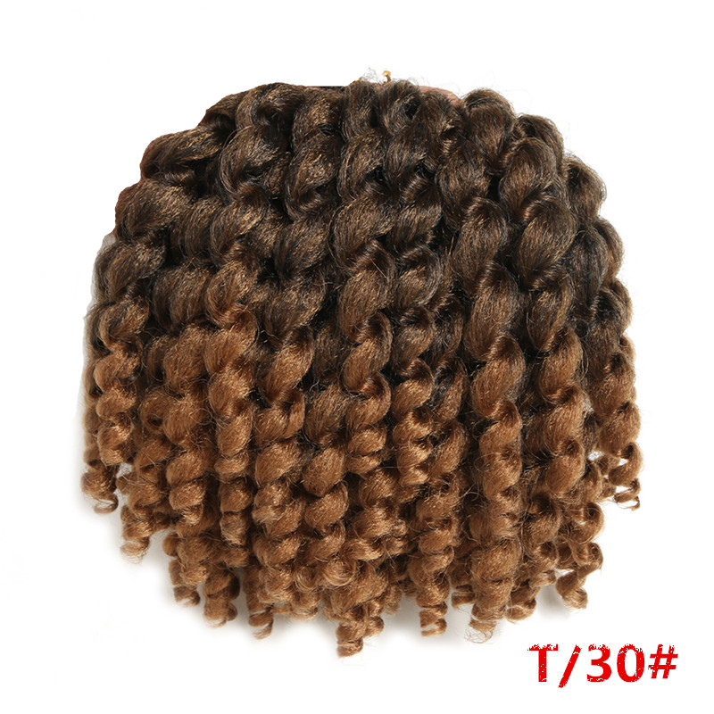 Ombre Jumpy Wand Crochet Braids Jamaican Bounce Curl Crochet Hair Synthetic Braiding Hair Extensions